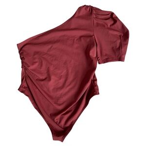 Intimately Free People Somethin' Bout You Solid Bodysuit Russet Acorn Size XL